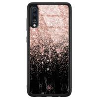 Samsung Galaxy A50 glazen hardcase - Marmer twist