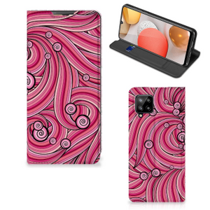 Samsung Galaxy A42 Bookcase Swirl Pink