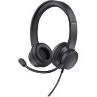 Trust HS-201 Headset Bedraad Hoofdband Kantoor/callcenter USB Type-A Zwart - thumbnail