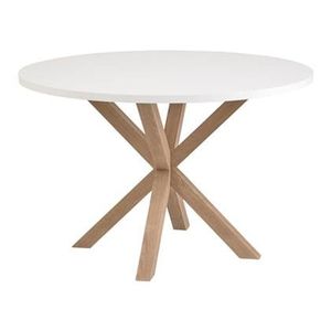 Kave Home Full Argo Eettafel - Ø 120 cm - Wit