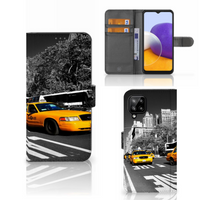 Samsung Galaxy A22 4G | M22 Flip Cover New York Taxi - thumbnail