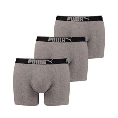 Puma 3-Pack Lifestyle Sueded Cotton Boxershort Grey Melange Puma 3-Pack Lifestyle Sueded Cotton Boxershort Grey Melange