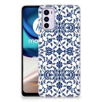 Motorola Moto G42 TPU Case Flower Blue - thumbnail