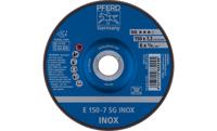 PFERD 62222730 E 150-7 SG INOX Afbraamschijf gebogen Diameter 150 mm Boordiameter 22.23 mm RVS 10 stuk(s) - thumbnail