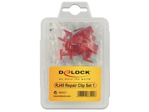 DeLOCK RJ45 Repair Clip Set 1 reserveonderdeel 40 clips