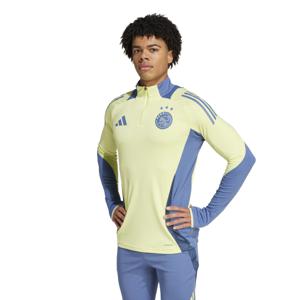 adidas Ajax Trainingstrui 1/4-Zip 2024-2025 Geel Blauw