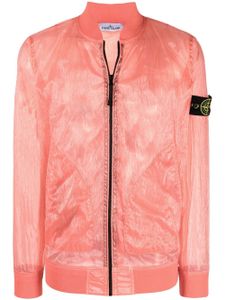 Stone Island veste bomber à patch logo - Orange