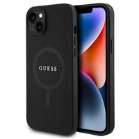 iPhone 15 Plus Guess Saffiano Hybrid Case - MagSafe Compatible - Black - thumbnail