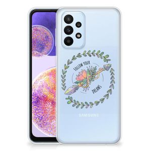 Samsung Galaxy A23 Telefoonhoesje met Naam Boho Dreams