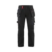 Blaklader 152216459956C54 4-weg stretch ambachtslieden werkbroek, zwart/rood, maat C54