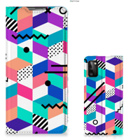 Samsung Galaxy A41 Stand Case Blokken Kleurrijk