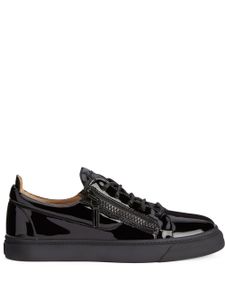 Giuseppe Zanotti baskets Frankie en cuir verni - Noir