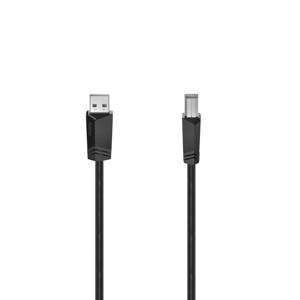 Hama USB-kabel USB 2.0 USB-A stekker, USB-B stekker 5.00 m Zwart 00200604