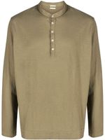 Massimo Alba chemise Henley à manches longues - Vert