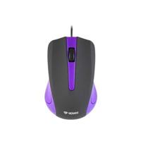 YENKEE YMS 1015PE USB-muis met SUVA-kabel, ergonomisch design, voor thuis en op kantoor, kabellengte: 1,25 m, Wired Mouse, zwart-paars