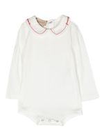 Gucci Kids body en coton à logo brodé - Blanc