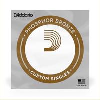 D'Addario 034 Phosphor Bronze Wound voor Akoestische Gitaar Enkele String