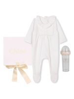 Chloé Kids trousseau de naissance à fleurs brodées - Blanc