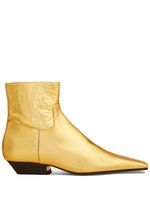 KHAITE bottines Marfa en cuir - Or