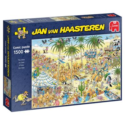 Jumbo legpuzzel Jan van Haasteren De Oase 1500 stukjes Jumbo legpuzzel Jan van Haasteren De Oase 1500 stukjes