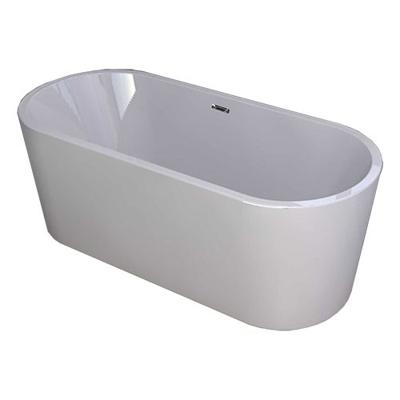 Ligbad Vrijstaand Libero Ovaal 80x178x60cm Glasvezelversterkt Hoogwaardig Acryl Glans Wit met Badwaste en Overloop Ligbad Vrijstaand Libero Ovaal 80x178x60cm Glasvezelversterkt Hoogwaardig Acryl Glans Wit met Badwaste en Overloop