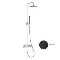 Regendouche Opbouwset Sanimex Giulini Thermostatisch Incl. Douchegarnituur Ø 20 cm Mat Zwart Sanimex