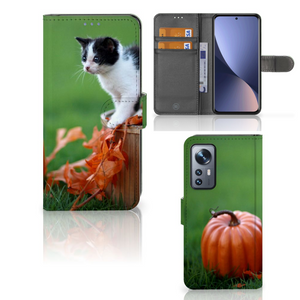 Xiaomi 12 | 12X Telefoonhoesje met Pasjes Kitten