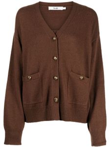 b+ab cardigan à col v - Marron