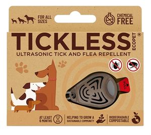 TICKLESS ECO TEEK EN VLO AFWEER VOOR HOND EN KAT BRUIN