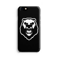 Angry Bear (black): iPhone 8 Volledig Geprint Hoesje