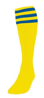 Precision voetbalsokken Stripe unisex nylon groen/wit Precision voetbalsokken Stripe unisex nylon groen/wit