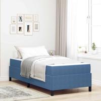 vidaXL Bedframe Anders Blauw 100 x 200 cm Katoenen stof