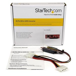 StarTech.com IDE naar SATA harde schijf of optische schijfadapter 40-polige PATA naar 2,5 inch SATA HDD/SSD/ODD-converter