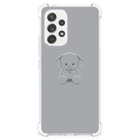 Samsung Galaxy A53 5G Stevig Bumper Hoesje Grijs Baby Olifant