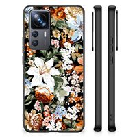 Bloemen Hoesje voor Xiaomi 12T | 12T Pro Dark Flowers - thumbnail