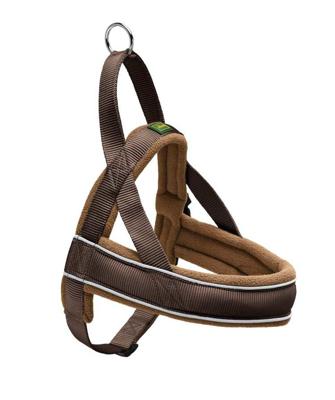 Hunter 46370 hond & kat harnas S-M Bruin Nylon Trektuig