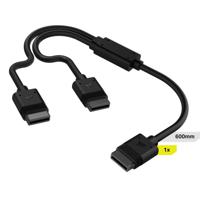 Corsair iCUE LINK Cable, 1x 600mm Y-Cable with Straight connectors, Black