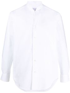 D4.0 chemise en popeline à col italien - Blanc