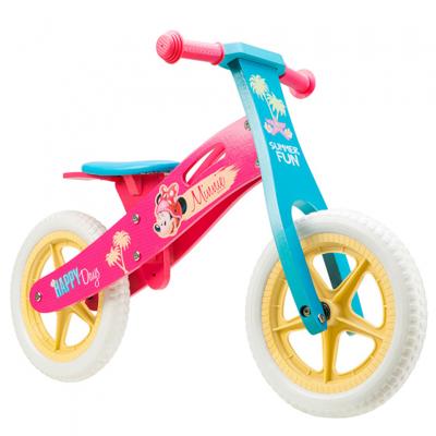 Disney loopfiets Minnie Mouse 12 Inch Meisjes Roze/Blauw Disney loopfiets Minnie Mouse 12 Inch Meisjes Roze/Blauw