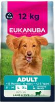 Eukanuba Hondenvoer Droog met lam & rijst voor grote rassen – premium droogvoer voor volwassen honden, 12 kg