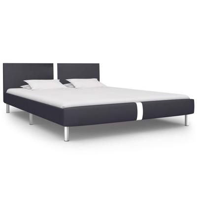 vidaXL Bedframe kunstleer zwart 160x200 cm