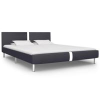 vidaXL Bedframe kunstleer zwart 160x200 cm