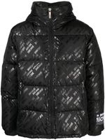 Just Cavalli veste matelassée à logo imprimé - Noir