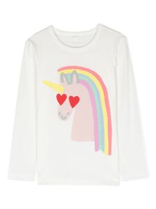 Stella McCartney Kids haut imprimé à manches longues - Blanc