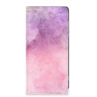 Bookcase Motorola Moto G84 Pink Purple Paint