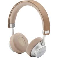 HER HF8 On Ear headset Bluetooth, Kabel Beige, Zilver Volumeregeling - thumbnail