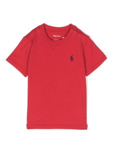 Ralph Lauren Kids t-shirt en coton à logo brodé - Rouge