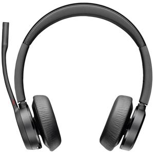 HP Poly Voyager 4320 USB-A Headset +BT700 Dongle On Ear headset Computer Bluetooth Stereo Zwart Volumeregeling, Microfoon uitschakelbaar (mute)