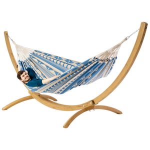 Hangmat Ibiza Sea met houten standaard 350