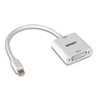 LINDY Monitor Adapter [1x Mini-DisplayPort stekker - 1x DVI] 38318 0.18 m - thumbnail